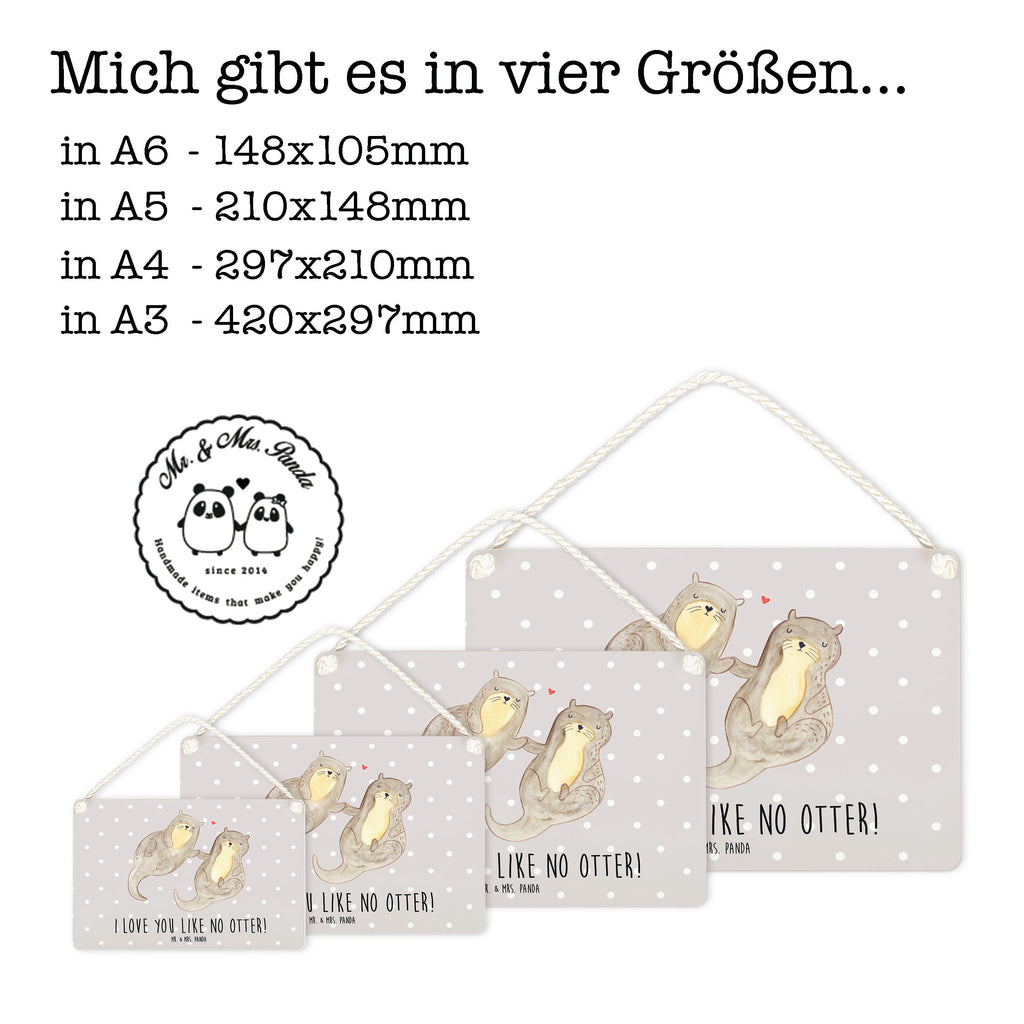 Deko Schild Otter händchenhaltend Dekoschild, Deko Schild, Schild, Tür Schild, Türschild, Holzschild, Wandschild, Wanddeko, Otter, Fischotter, Seeotter, Otter Seeotter See Otter