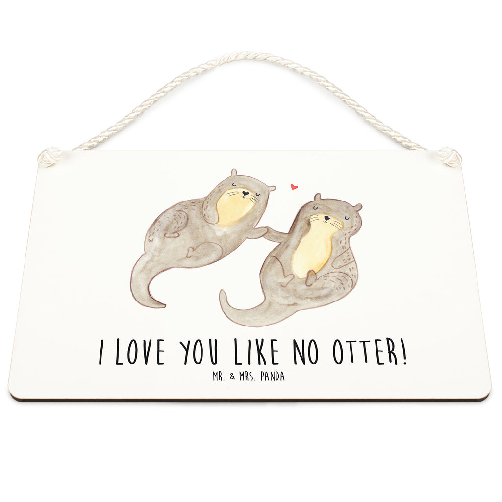 Deko Schild Otter händchenhaltend Dekoschild, Deko Schild, Schild, Tür Schild, Türschild, Holzschild, Wandschild, Wanddeko, Otter, Fischotter, Seeotter, Otter Seeotter See Otter