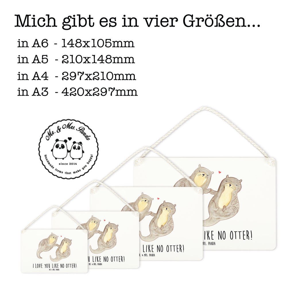 Deko Schild Otter händchenhaltend Dekoschild, Deko Schild, Schild, Tür Schild, Türschild, Holzschild, Wandschild, Wanddeko, Otter, Fischotter, Seeotter, Otter Seeotter See Otter