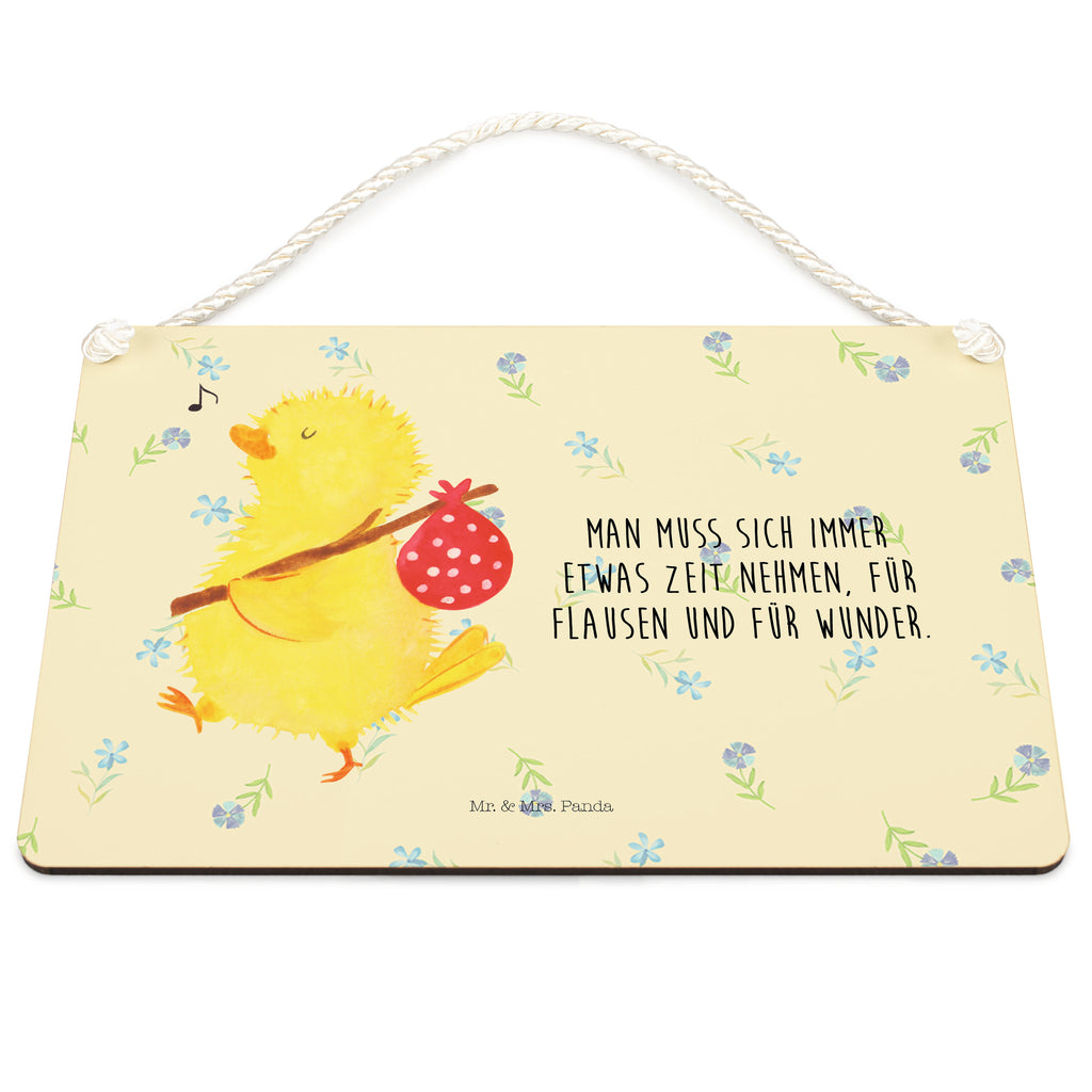 Deko Schild Küken Wanderer Dekoschild, Deko Schild, Schild, Tür Schild, Türschild, Holzschild, Wandschild, Wanddeko, Ostern, Osterhase, Ostergeschenke, Osternest, Osterdeko, Geschenk zu Ostern, Küken, Osterei, Ostereier, Ei, Frühlingsgefühle, Freude, Grüße, liebe Grüße, Frohe Ostern, Ostergrüße, Flausen, Wunder, Reisen, Weltenbummler, Zeit, Zeitmanagement, Backpacker