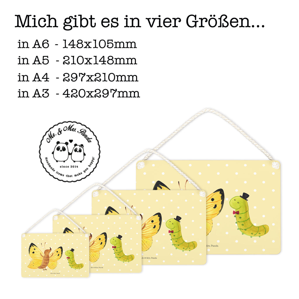 Deko Schild Raupe & Schmetterling Dekoschild, Deko Schild, Schild, Tür Schild, Türschild, Holzschild, Wandschild, Wanddeko, Tiermotive, Gute Laune, lustige Sprüche, Tiere, Raupe, Schmetterling, Zitronenfalter, Entwicklung, Erwachsen werden, Kokon, Hut, Hütchen, Schönheit, Aufwachsen