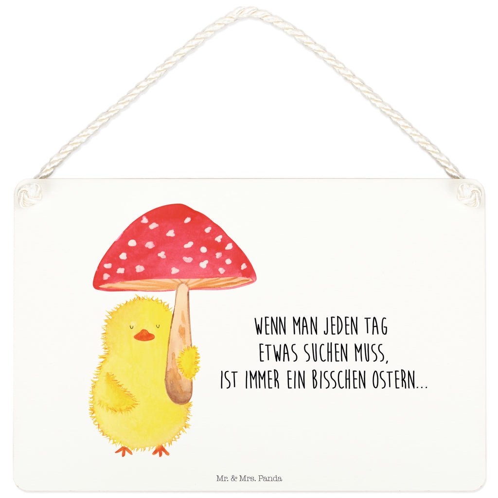 Deko Schild Küken Fliegenpilz Dekoschild, Deko Schild, Schild, Tür Schild, Türschild, Holzschild, Wandschild, Wanddeko, Ostern, Osterhase, Ostergeschenke, Osternest, Osterdeko, Geschenk zu Ostern, Küken, Fliegenpilz, Glückspilz, Frohe Ostern, Ostergrüße