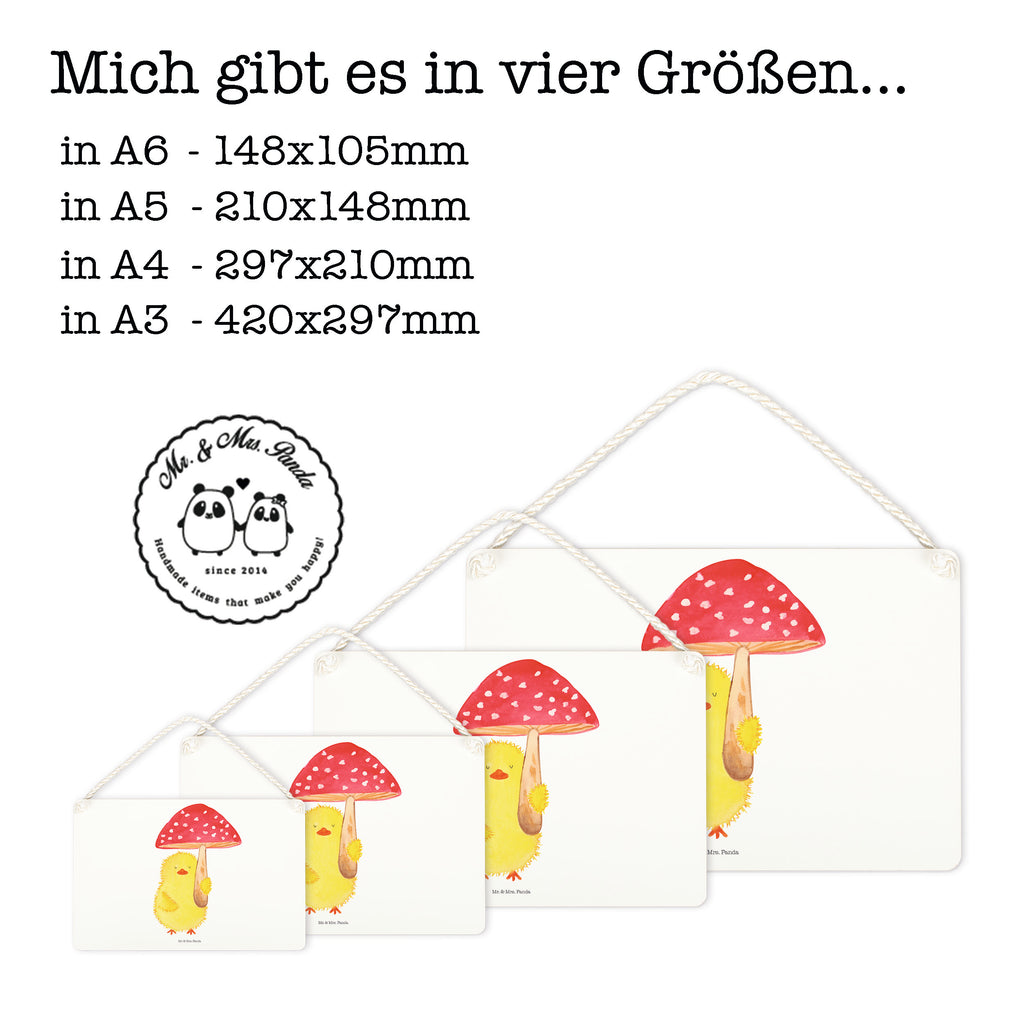 Deko Schild Küken Fliegenpilz Dekoschild, Deko Schild, Schild, Tür Schild, Türschild, Holzschild, Wandschild, Wanddeko, Ostern, Osterhase, Ostergeschenke, Osternest, Osterdeko, Geschenk zu Ostern, Küken, Fliegenpilz, Glückspilz, Frohe Ostern, Ostergrüße