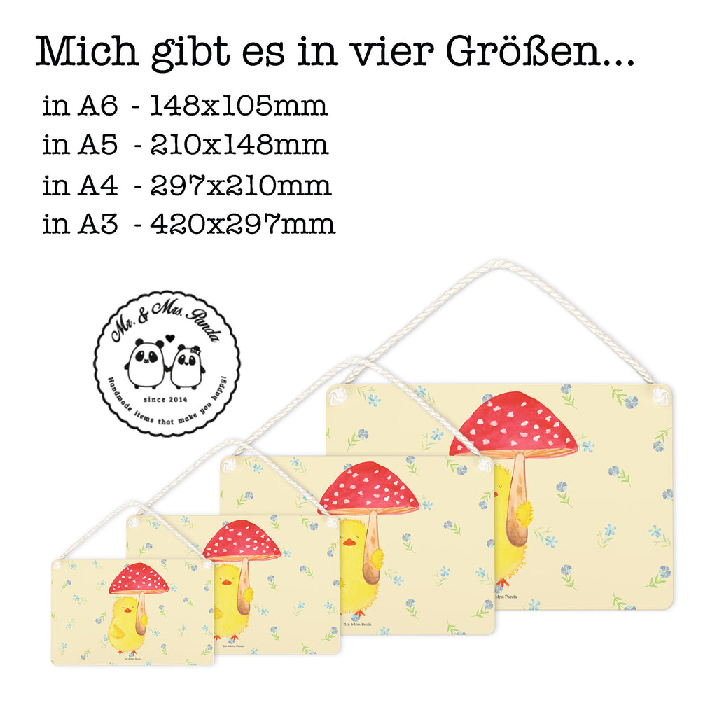 Deko Schild Küken Fliegenpilz Dekoschild, Deko Schild, Schild, Tür Schild, Türschild, Holzschild, Wandschild, Wanddeko, Ostern, Osterhase, Ostergeschenke, Osternest, Osterdeko, Geschenk zu Ostern, Küken, Fliegenpilz, Glückspilz, Frohe Ostern, Ostergrüße