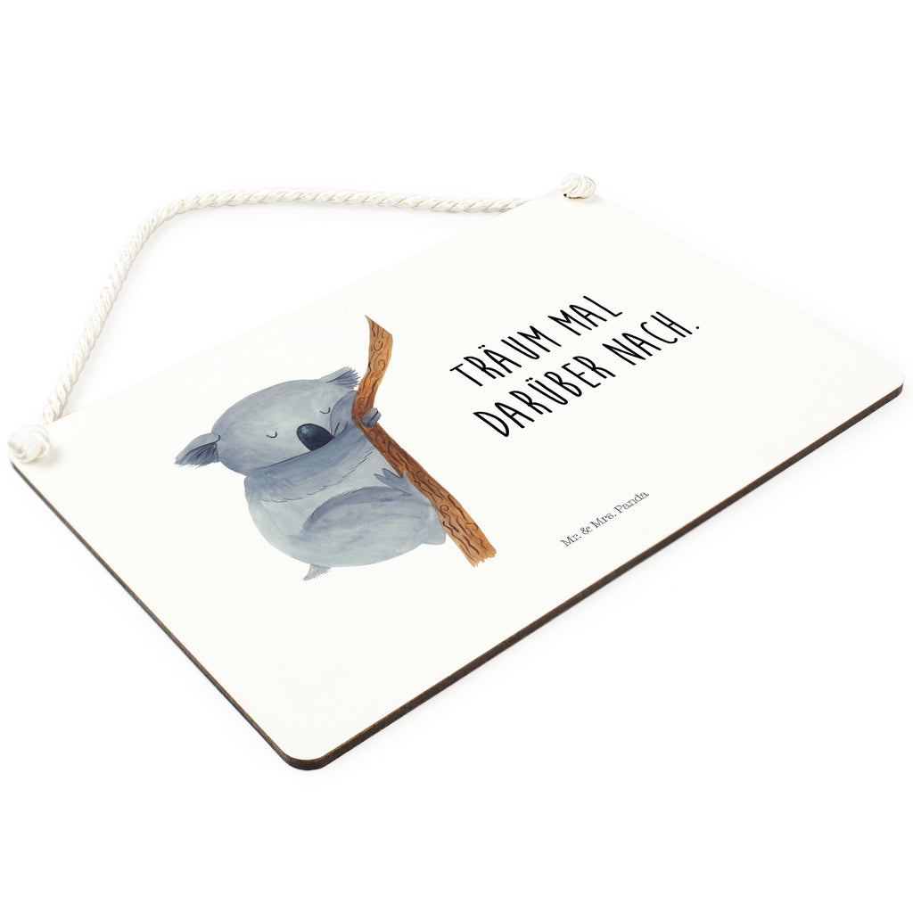 Deko Schild Koalabär Koala, träumen, Traum, schlafen, Schlafzimmer, Traumland, Bär, Koalabär Dekoschild, Deko Schild, Schild, Tür Schild, Türschild, Holzschild, Wandschild, Wanddeko  süße Tiermotive, gute Laune, lustige Sprüche, Tiere