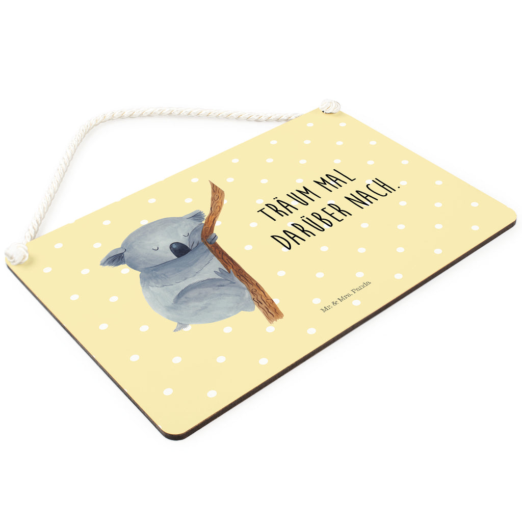Deko Schild Koalabär Koala, träumen, Traum, schlafen, Schlafzimmer, Traumland, Bär, Koalabär Dekoschild, Deko Schild, Schild, Tür Schild, Türschild, Holzschild, Wandschild, Wanddeko  süße Tiermotive, gute Laune, lustige Sprüche, Tiere