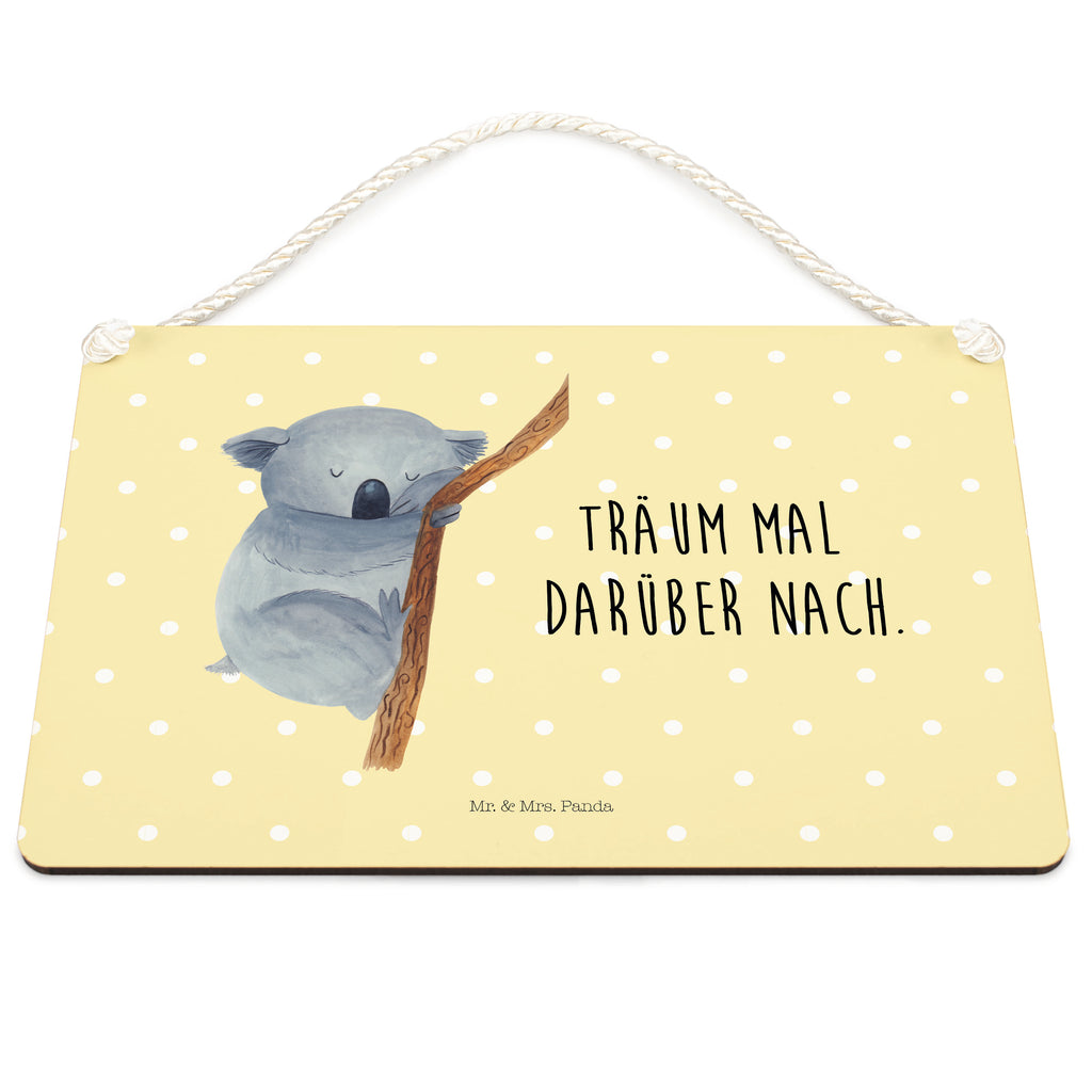 Deko Schild Koalabär Koala, träumen, Traum, schlafen, Schlafzimmer, Traumland, Bär, Koalabär Dekoschild, Deko Schild, Schild, Tür Schild, Türschild, Holzschild, Wandschild, Wanddeko  süße Tiermotive, gute Laune, lustige Sprüche, Tiere