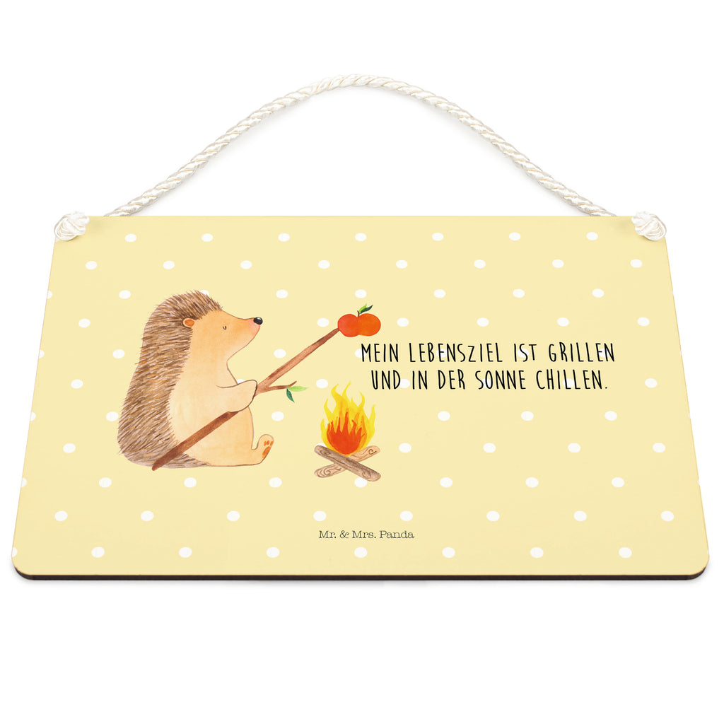 Deko Schild Igel grillt Dekoschild, Deko Schild, Schild, Tür Schild, Türschild, Holzschild, Wandschild, Wanddeko, Tiermotive, Gute Laune, lustige Sprüche, Tiere, Igel, Grillen, Ziele, Motivation, arbeitslos, Sinn des Lebens, Spruch