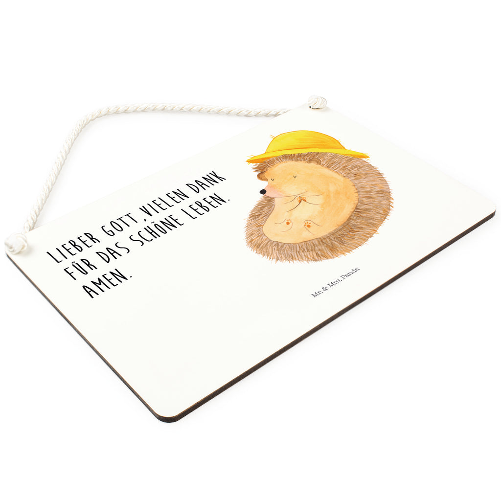 Deko Schild Igel betet Dekoschild, Deko Schild, Schild, Tür Schild, Türschild, Holzschild, Wandschild, Wanddeko, Tiermotive, Gute Laune, lustige Sprüche, Tiere, Igel, Igel mit Hut, Sonnenhut, Gott, Amen, beten, Leben, Dankbarkeit, Dankbar sein, dankbar, genießen