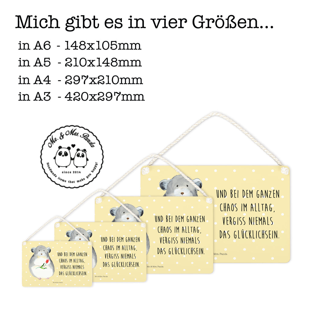 Deko Schild Chinchilla mit Blume Dekoschild, Deko Schild, Schild, Tür Schild, Türschild, Holzschild, Wandschild, Wanddeko, Tiermotive, Gute Laune, lustige Sprüche, Tiere, Chinchilla, Chinchillas, Liebeskummer, Kummer, Depressionen, traurig sein, Chaos, Glücklichsein, Büro, Büroalltag