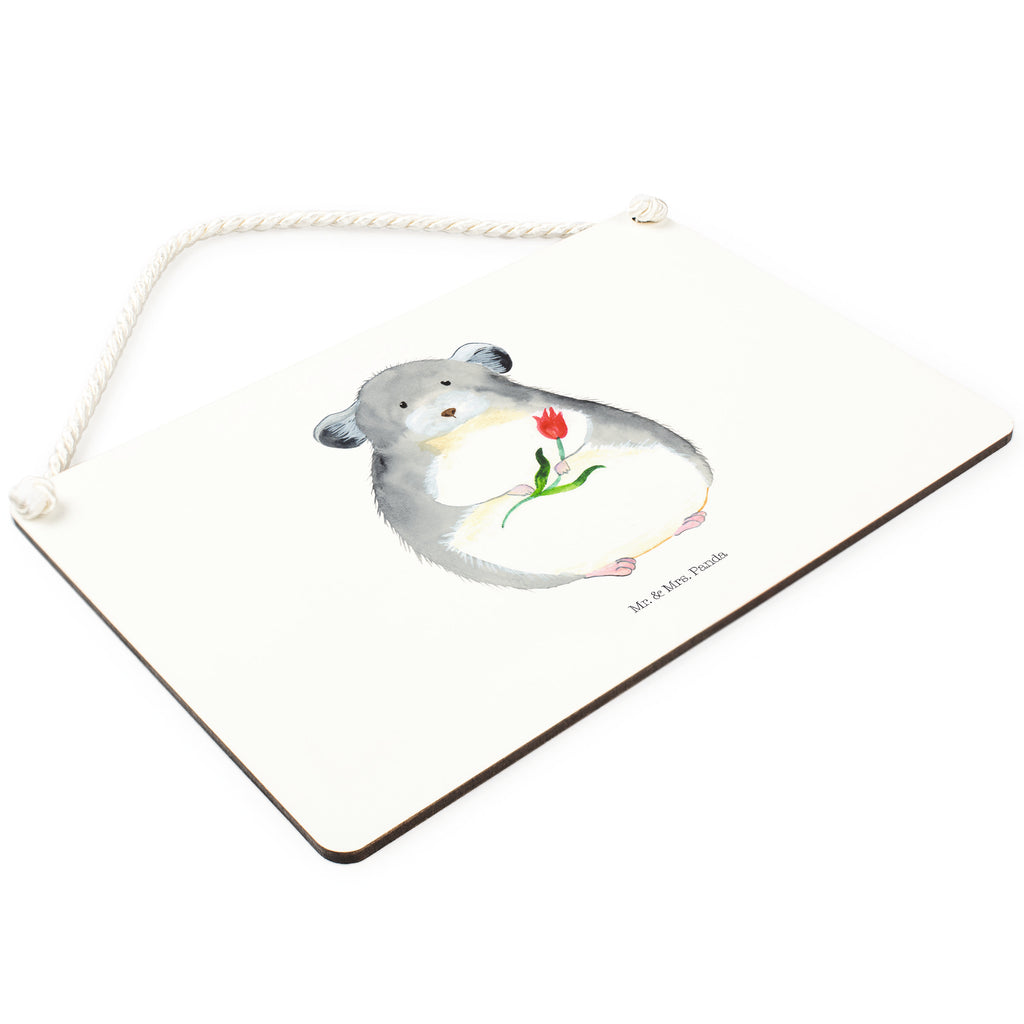 Deko Schild Chinchilla mit Blume Dekoschild, Deko Schild, Schild, Tür Schild, Türschild, Holzschild, Wandschild, Wanddeko, Tiermotive, Gute Laune, lustige Sprüche, Tiere, Chinchilla, Chinchillas, Liebeskummer, Kummer, Depressionen, traurig sein, Chaos, Glücklichsein, Büro, Büroalltag