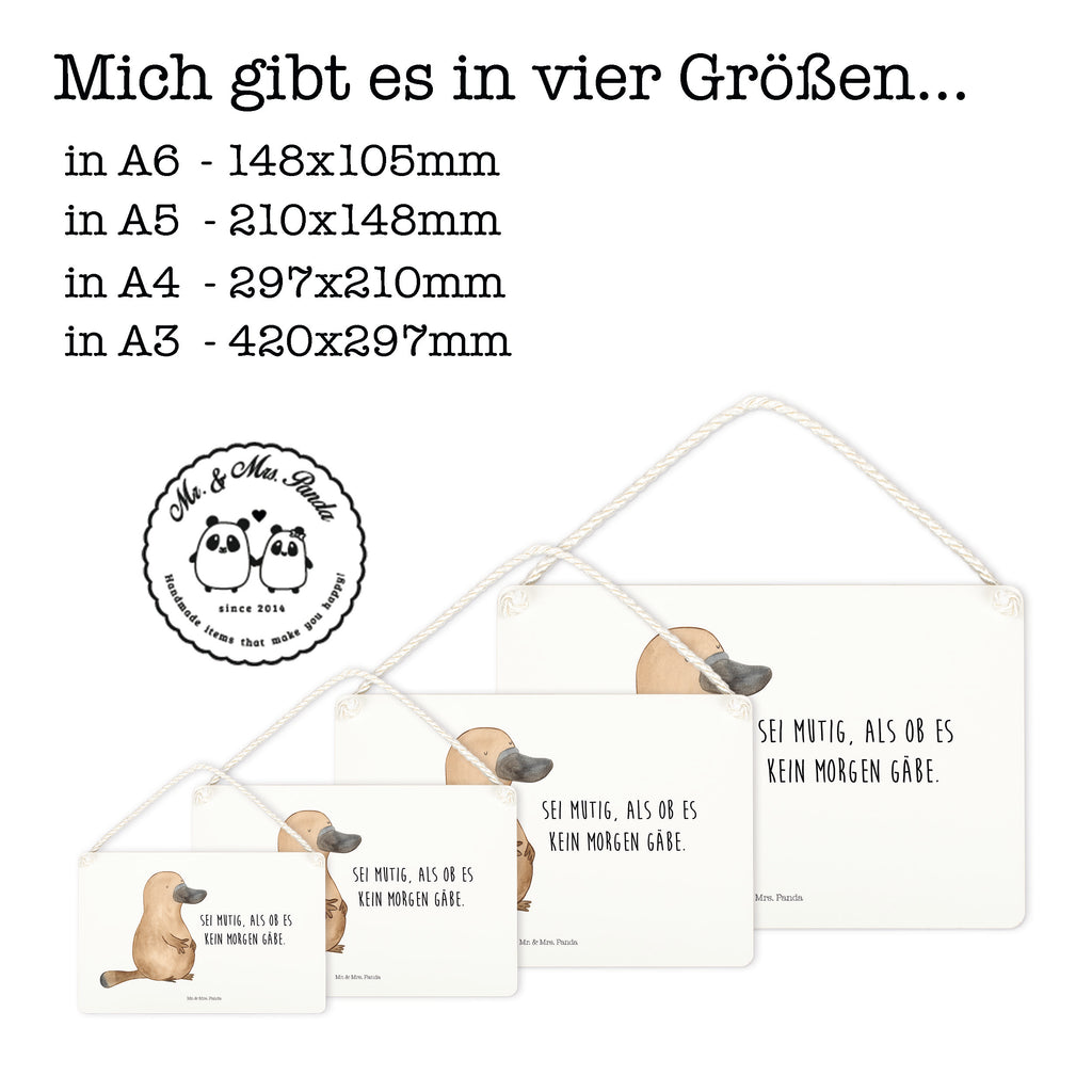 Deko Schild Schnabeltier mutig Dekoschild, Deko Schild, Schild, Tür Schild, Türschild, Holzschild, Wandschild, Wanddeko, Meerestiere, Meer, Urlaub, Schnabeltier, Mut, mutig, Lebensweisheit, Schnabeltiere, Motivation, Training, Büro, Arbeit, Neuanfang, Neustart, Weltreise, Raodtrip