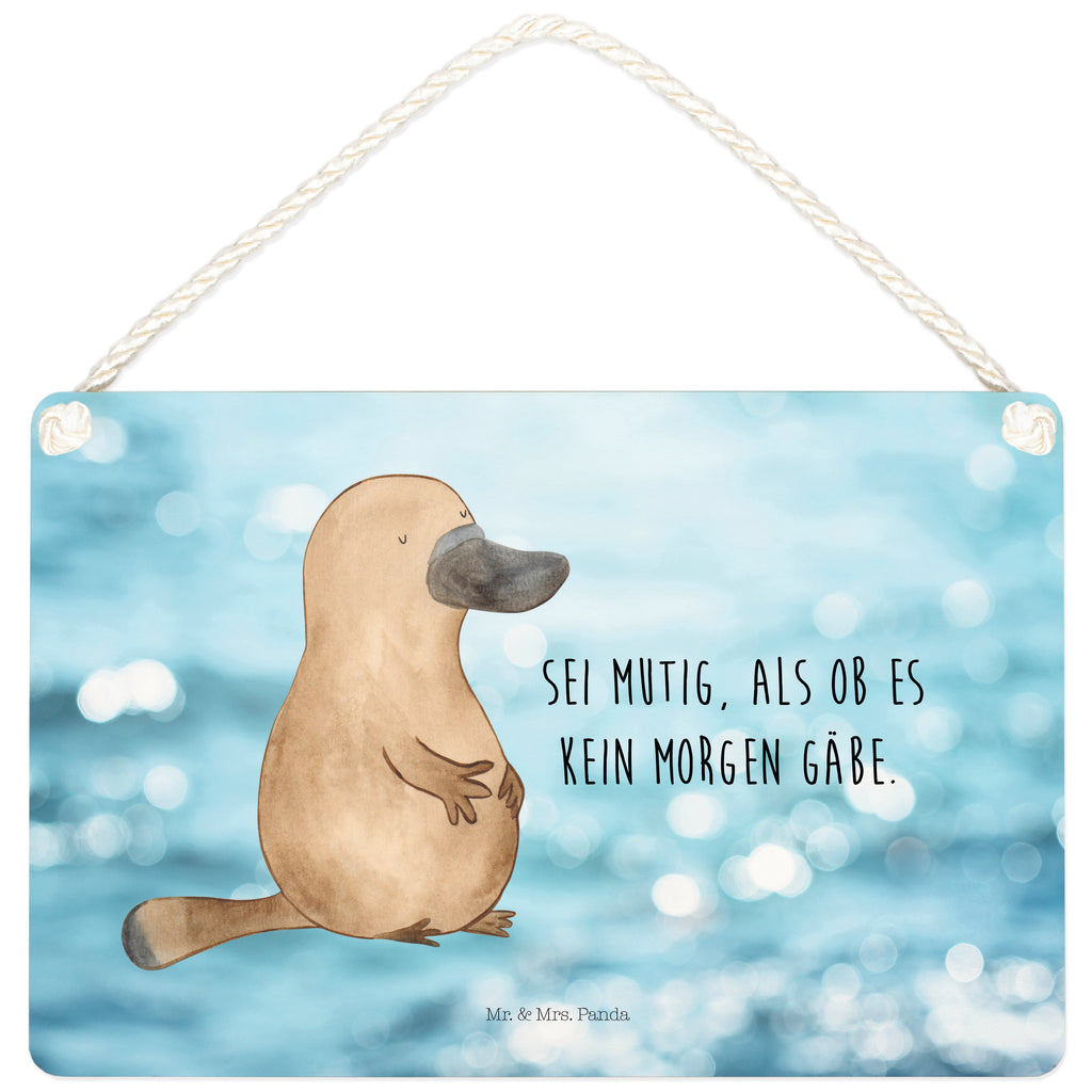 Deko Schild Schnabeltier mutig Dekoschild, Deko Schild, Schild, Tür Schild, Türschild, Holzschild, Wandschild, Wanddeko, Meerestiere, Meer, Urlaub, Schnabeltier, Mut, mutig, Lebensweisheit, Schnabeltiere, Motivation, Training, Büro, Arbeit, Neuanfang, Neustart, Weltreise, Raodtrip