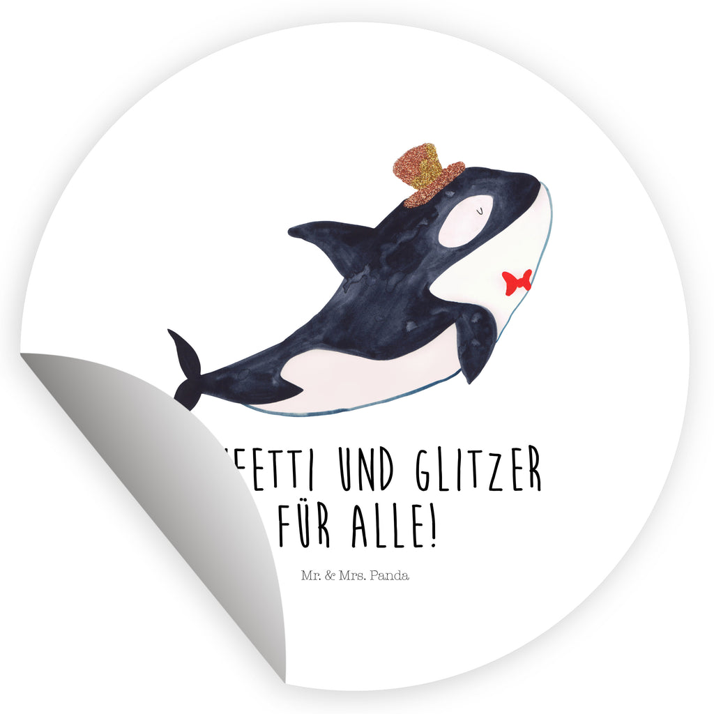 80mm Rund Aufkleber Orca Zylinder Sticker, Aufkleber, Etikett, Meerestiere, Meer, Urlaub, Narwal, Glitter, Konfetti, Glitzer, Geburtstag, Feier, Fete, Fest, Glückwunsch, Orca