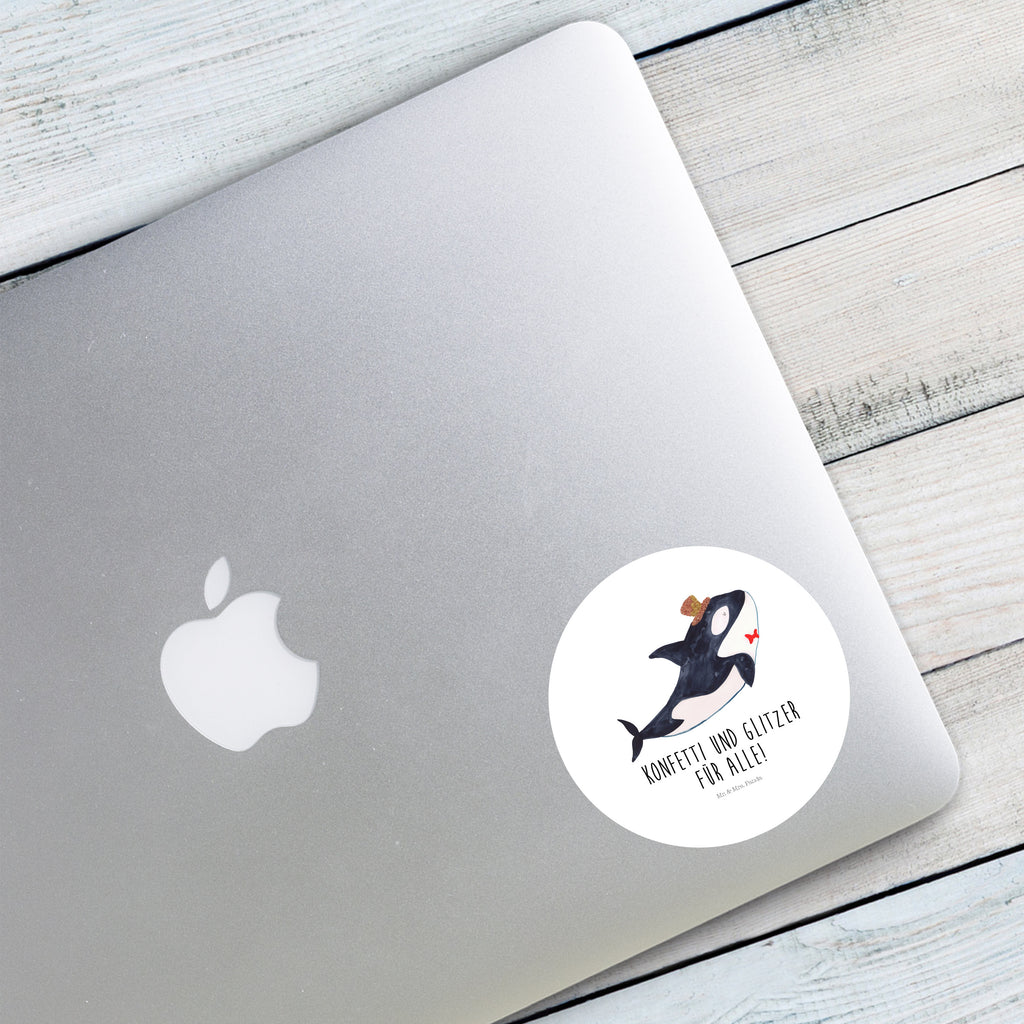 80mm Rund Aufkleber Orca Zylinder Sticker, Aufkleber, Etikett, Meerestiere, Meer, Urlaub, Narwal, Glitter, Konfetti, Glitzer, Geburtstag, Feier, Fete, Fest, Glückwunsch, Orca