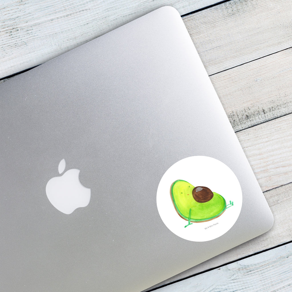 80mm Rund Aufkleber Avocado schwanger