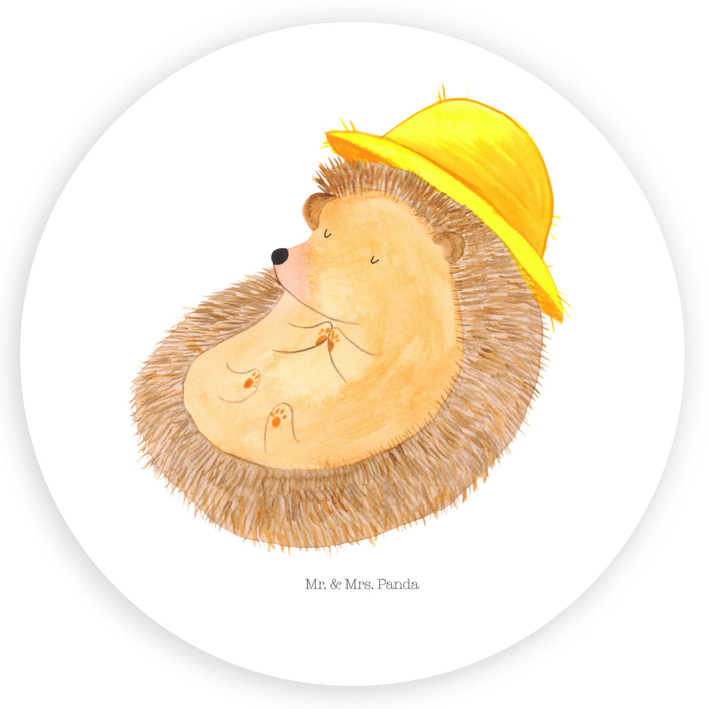 80mm Rund Aufkleber Igel betet Sticker, Aufkleber, Etikett, Tiermotive, Gute Laune, lustige Sprüche, Tiere, Igel, Igel mit Hut, Sonnenhut, Gott, Amen, beten, Leben, Dankbarkeit, Dankbar sein, dankbar, genießen