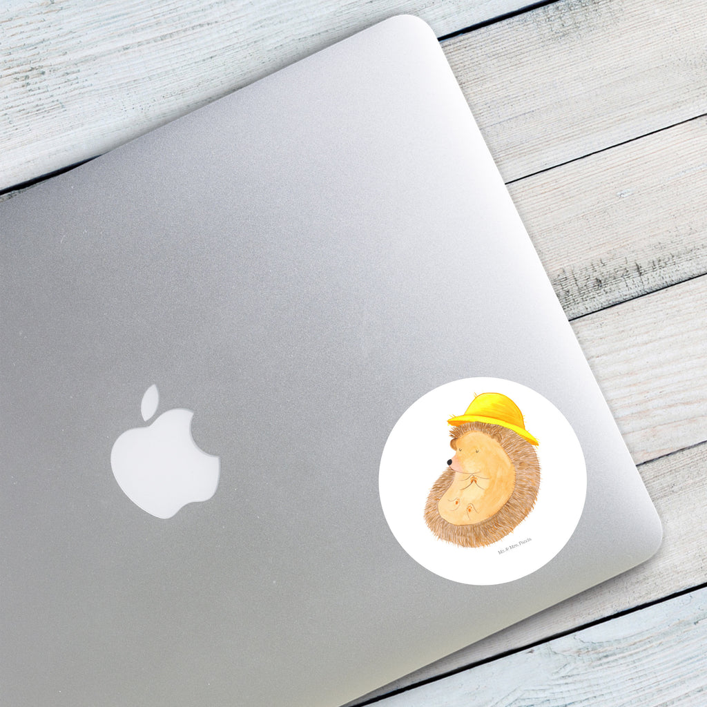 80mm Rund Aufkleber Igel betet Sticker, Aufkleber, Etikett, Tiermotive, Gute Laune, lustige Sprüche, Tiere, Igel, Igel mit Hut, Sonnenhut, Gott, Amen, beten, Leben, Dankbarkeit, Dankbar sein, dankbar, genießen
