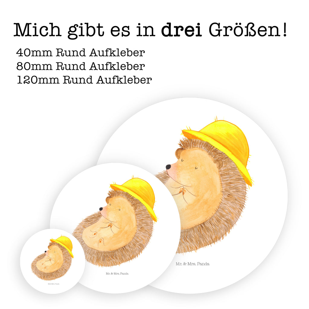 80mm Rund Aufkleber Igel betet Sticker, Aufkleber, Etikett, Tiermotive, Gute Laune, lustige Sprüche, Tiere, Igel, Igel mit Hut, Sonnenhut, Gott, Amen, beten, Leben, Dankbarkeit, Dankbar sein, dankbar, genießen