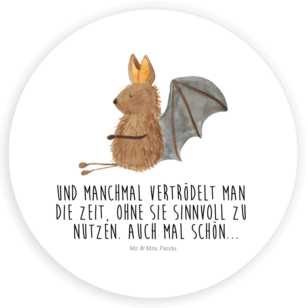 80mm Rund Aufkleber Fledermaus sitzend Sticker, Aufkleber, Etikett, Tiermotive, Gute Laune, lustige Sprüche, Tiere, Fledermaus, Fledermäuse, Motivation, entspannen