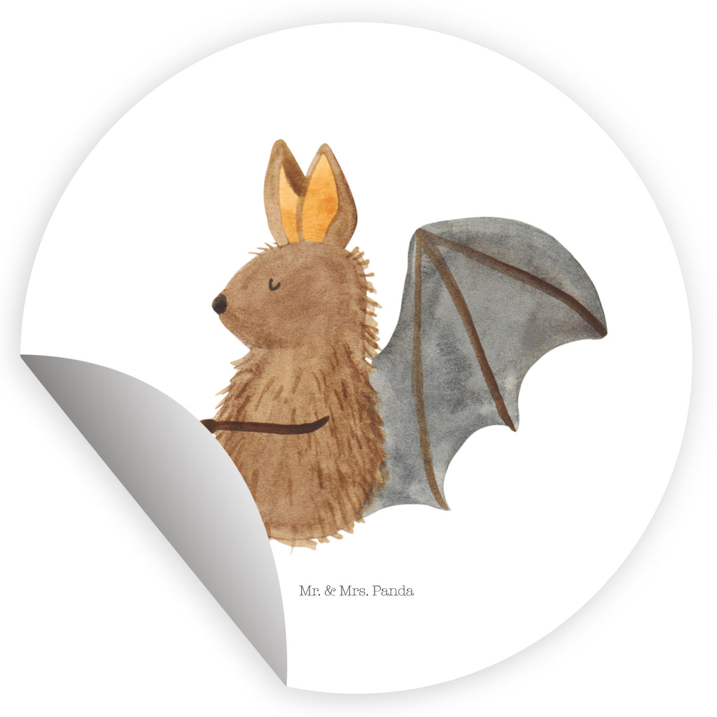 80mm Rund Aufkleber Fledermaus sitzend Sticker, Aufkleber, Etikett, Tiermotive, Gute Laune, lustige Sprüche, Tiere, Fledermaus, Fledermäuse, Motivation, entspannen