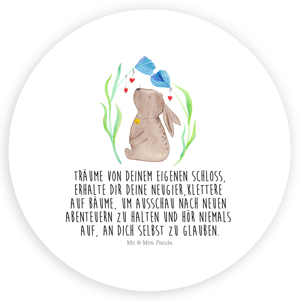 120mm Rund Aufkleber Hase Blume Sticker, Aufkleber, Etikett, Kinder, rund, Ostern, Osterhase, Ostergeschenke, Osternest, Osterdeko, Geschenk zu Ostern, Hase, Kaninchen, Kind, Taufe, Taufgeschenk, Geburt, Schwangerschaft, erstes Kind, Kindergeburtstag, Geburtstag, Hoffnung, Träume