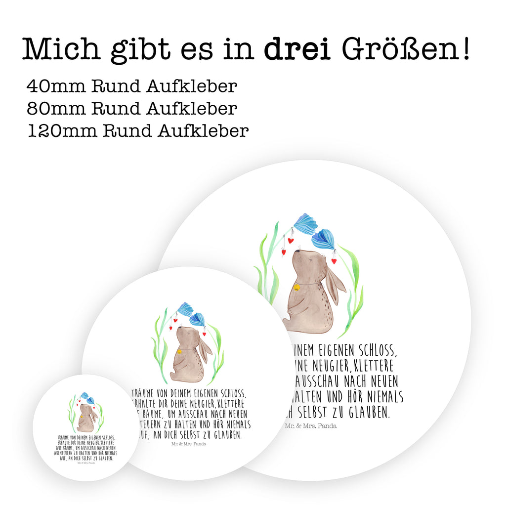 120mm Rund Aufkleber Hase Blume Sticker, Aufkleber, Etikett, Kinder, rund, Ostern, Osterhase, Ostergeschenke, Osternest, Osterdeko, Geschenk zu Ostern, Hase, Kaninchen, Kind, Taufe, Taufgeschenk, Geburt, Schwangerschaft, erstes Kind, Kindergeburtstag, Geburtstag, Hoffnung, Träume