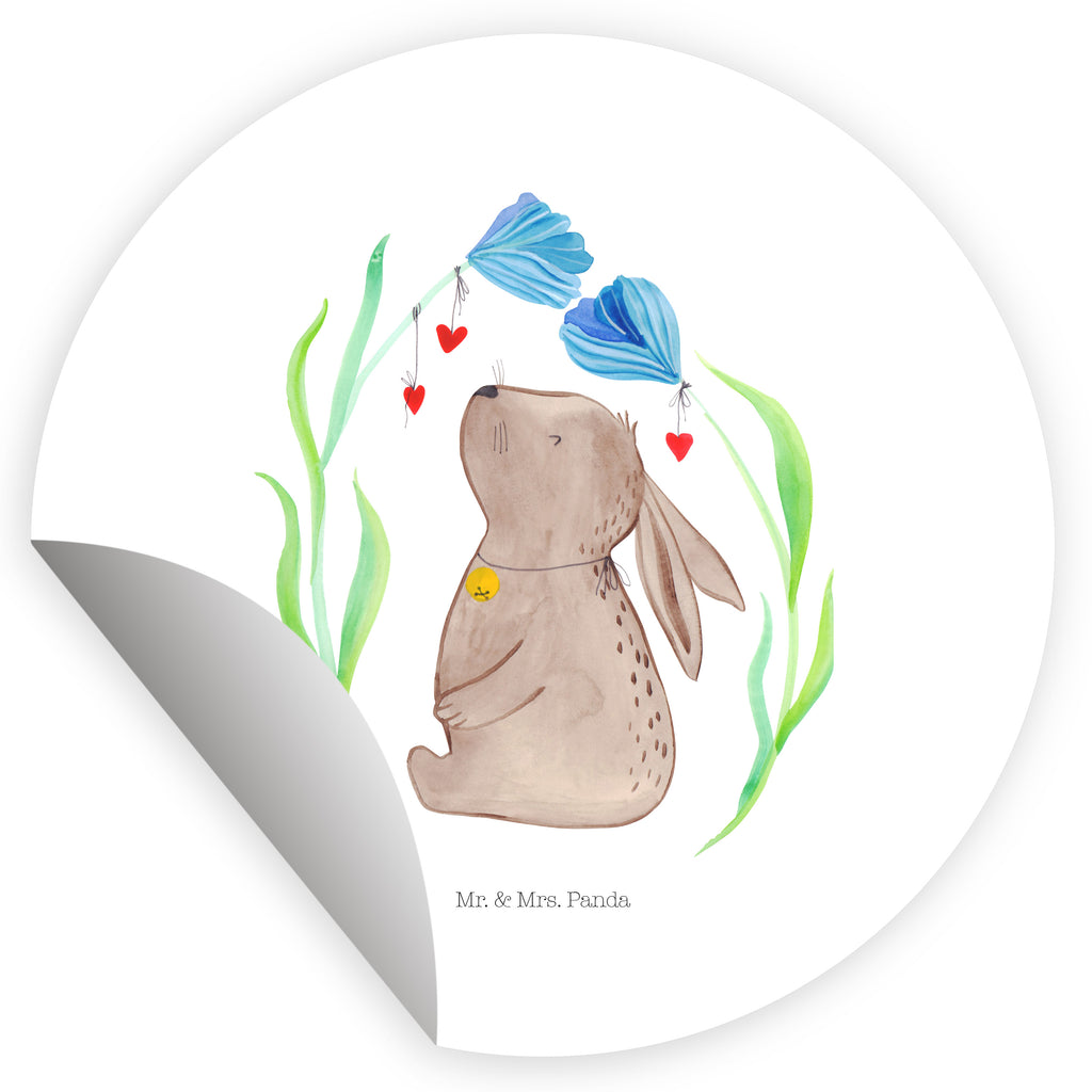 120mm Rund Aufkleber Hase Blume Sticker, Aufkleber, Etikett, Kinder, rund, Ostern, Osterhase, Ostergeschenke, Osternest, Osterdeko, Geschenk zu Ostern, Hase, Kaninchen, Kind, Taufe, Taufgeschenk, Geburt, Schwangerschaft, erstes Kind, Kindergeburtstag, Geburtstag, Hoffnung, Träume