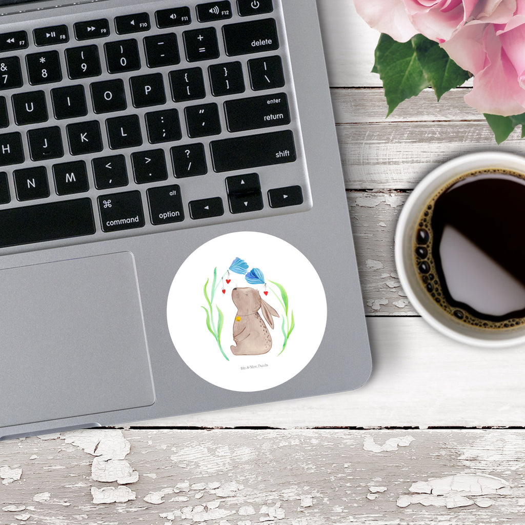 120mm Rund Aufkleber Hase Blume Sticker, Aufkleber, Etikett, Kinder, rund, Ostern, Osterhase, Ostergeschenke, Osternest, Osterdeko, Geschenk zu Ostern, Hase, Kaninchen, Kind, Taufe, Taufgeschenk, Geburt, Schwangerschaft, erstes Kind, Kindergeburtstag, Geburtstag, Hoffnung, Träume