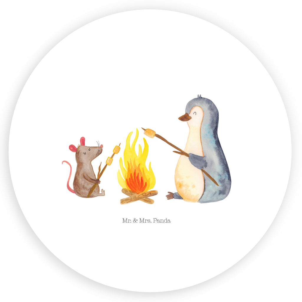 120mm Rund Aufkleber Pinguin Lagerfeuer Sticker, Aufkleber, Etikett, Kinder, rund, Pinguin, Maus, Pinguine, Lagerfeuer, Leben, Arbeit, Job, Motivation, Büro, Büroalltag, Lebensspruch, Lebensmotivation, Neustart, Liebe, grillen, Feuer, Marshmallows