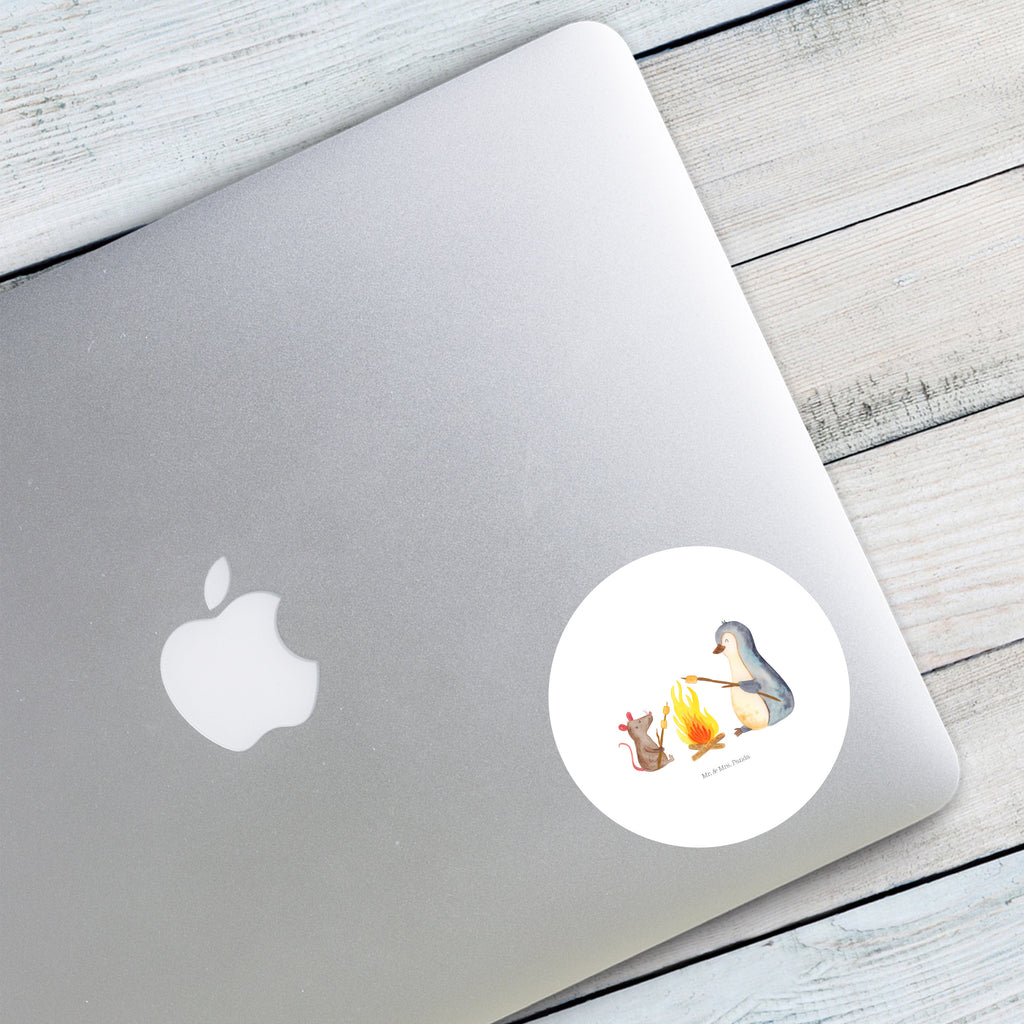 120mm Rund Aufkleber Pinguin Lagerfeuer Sticker, Aufkleber, Etikett, Kinder, rund, Pinguin, Maus, Pinguine, Lagerfeuer, Leben, Arbeit, Job, Motivation, Büro, Büroalltag, Lebensspruch, Lebensmotivation, Neustart, Liebe, grillen, Feuer, Marshmallows