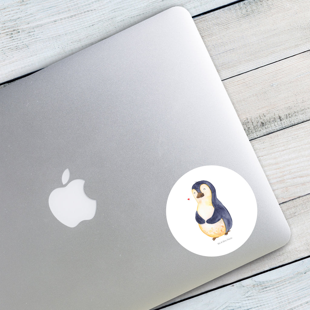 80mm Rund Aufkleber Pinguin Diät Sticker, Aufkleber, Etikett, Pinguin, Pinguine, Diät, Abnehmen, Abspecken, Gewicht, Motivation, Selbstliebe, Körperliebe, Selbstrespekt
