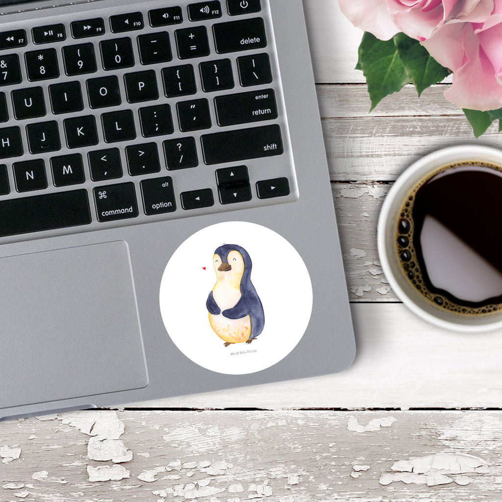 80mm Rund Aufkleber Pinguin Diät Sticker, Aufkleber, Etikett, Pinguin, Pinguine, Diät, Abnehmen, Abspecken, Gewicht, Motivation, Selbstliebe, Körperliebe, Selbstrespekt