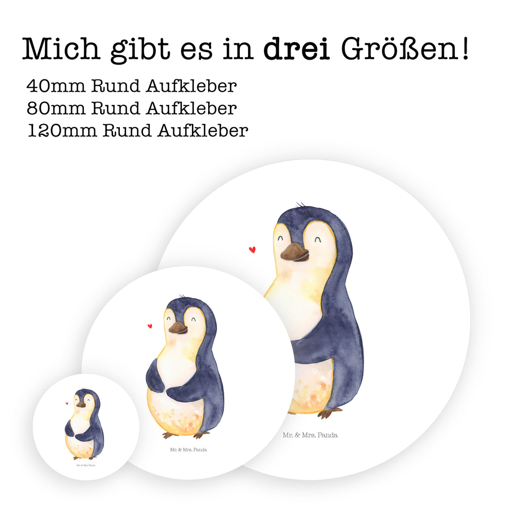 80mm Rund Aufkleber Pinguin Diät Sticker, Aufkleber, Etikett, Pinguin, Pinguine, Diät, Abnehmen, Abspecken, Gewicht, Motivation, Selbstliebe, Körperliebe, Selbstrespekt