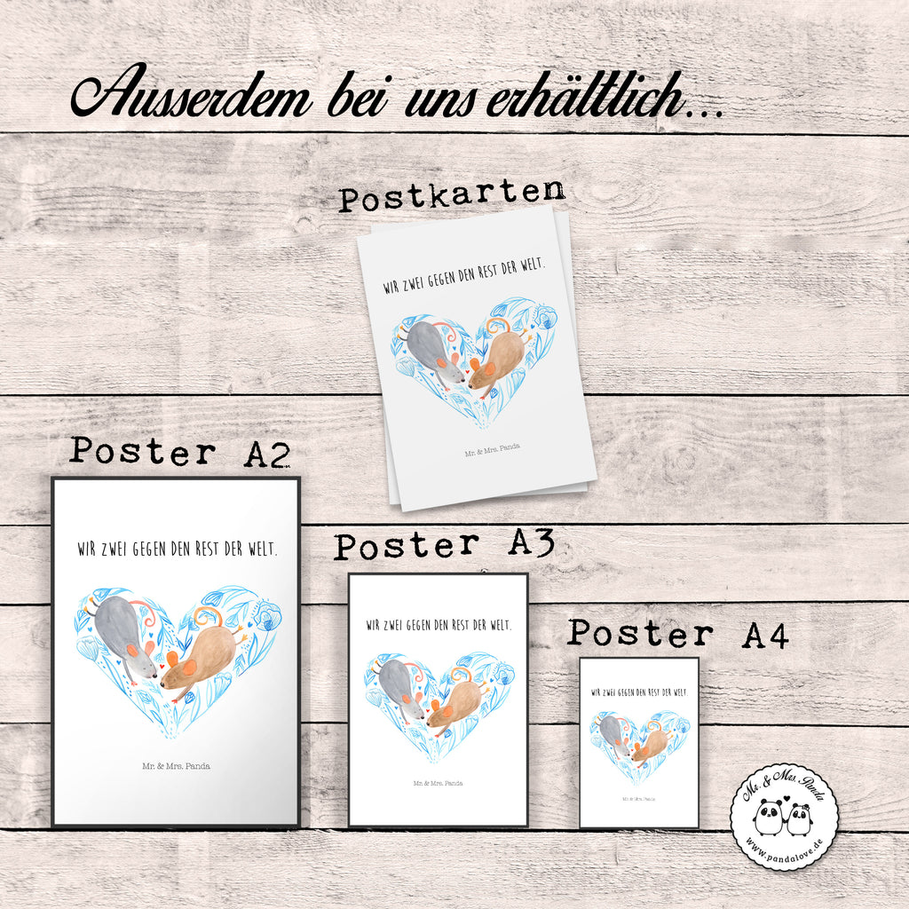Poster Mäuse Herz Poster, Wandposter, Bild, Wanddeko, Küchenposter, Kinderposter, Wanddeko Bild, Raumdekoration, Wanddekoration, Handgemaltes Poster, Mr. & Mrs. Panda Poster, Designposter, Kunstdruck, Posterdruck, Liebe, Partner, Freund, Freundin, Ehemann, Ehefrau, Heiraten, Verlobung, Heiratsantrag, Liebesgeschenk, Jahrestag, Hocheitstag, Maus, Mäuse, Liebesbotschaft, Liebesbeweis, Hochzeit, Lieblingsmensch, Gemeinsamkeit, Love, Geschenk für zwei