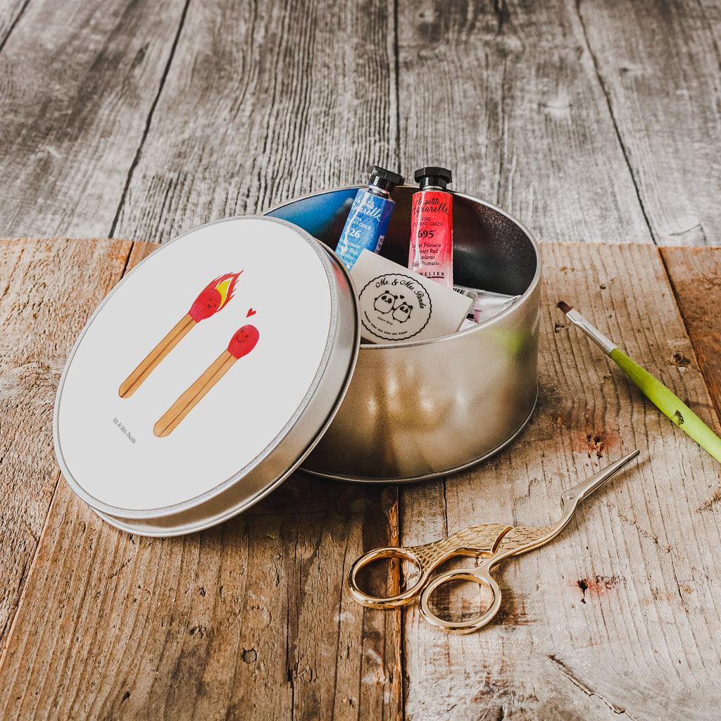 Blechdose rund Streichhölzer Metalldose, Keksdose, Dose, Vorratsdose, Geschenkbox, Liebe, Partner, Freund, Freundin, Ehemann, Ehefrau, Heiraten, Verlobung, Heiratsantrag, Liebesgeschenk, Jahrestag, Hocheitstag, Streichhölzer