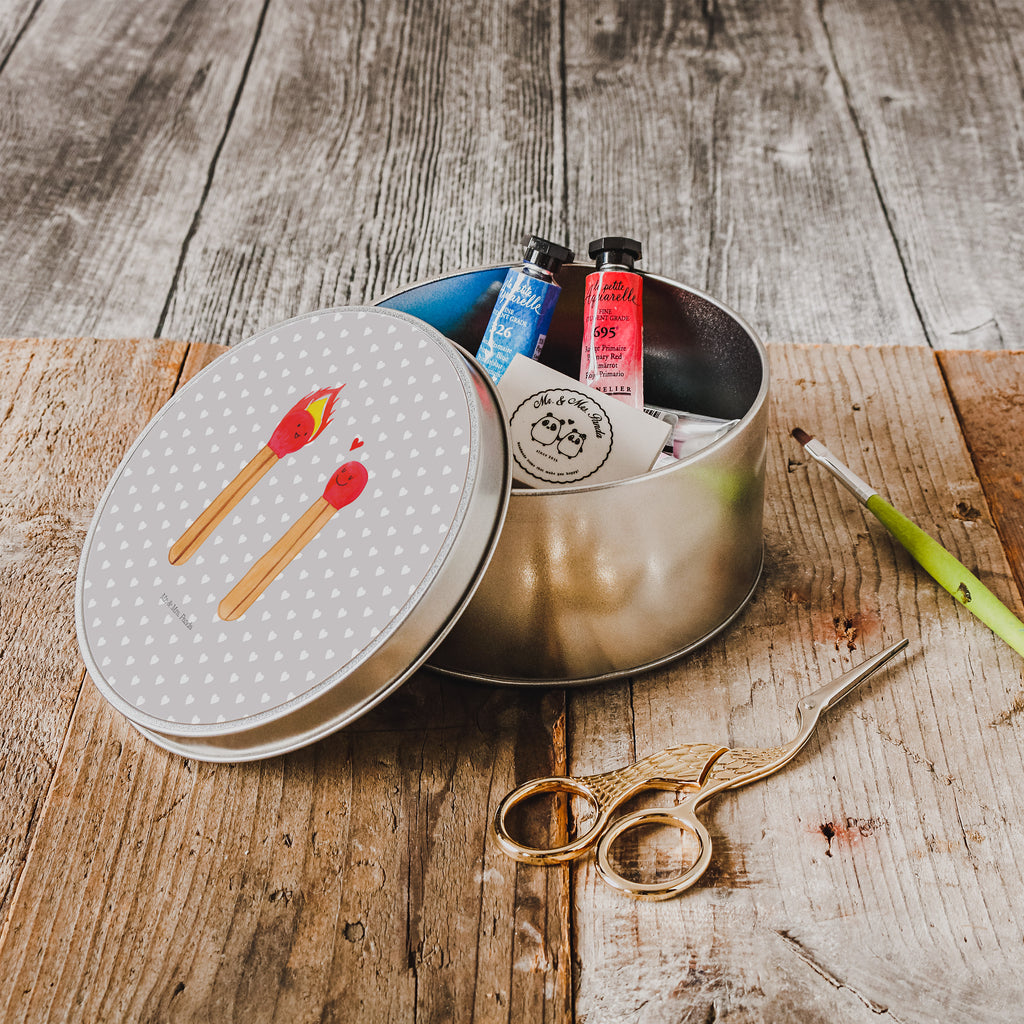 Blechdose rund Streichhölzer Metalldose, Keksdose, Dose, Vorratsdose, Geschenkbox, Liebe, Partner, Freund, Freundin, Ehemann, Ehefrau, Heiraten, Verlobung, Heiratsantrag, Liebesgeschenk, Jahrestag, Hocheitstag, Streichhölzer