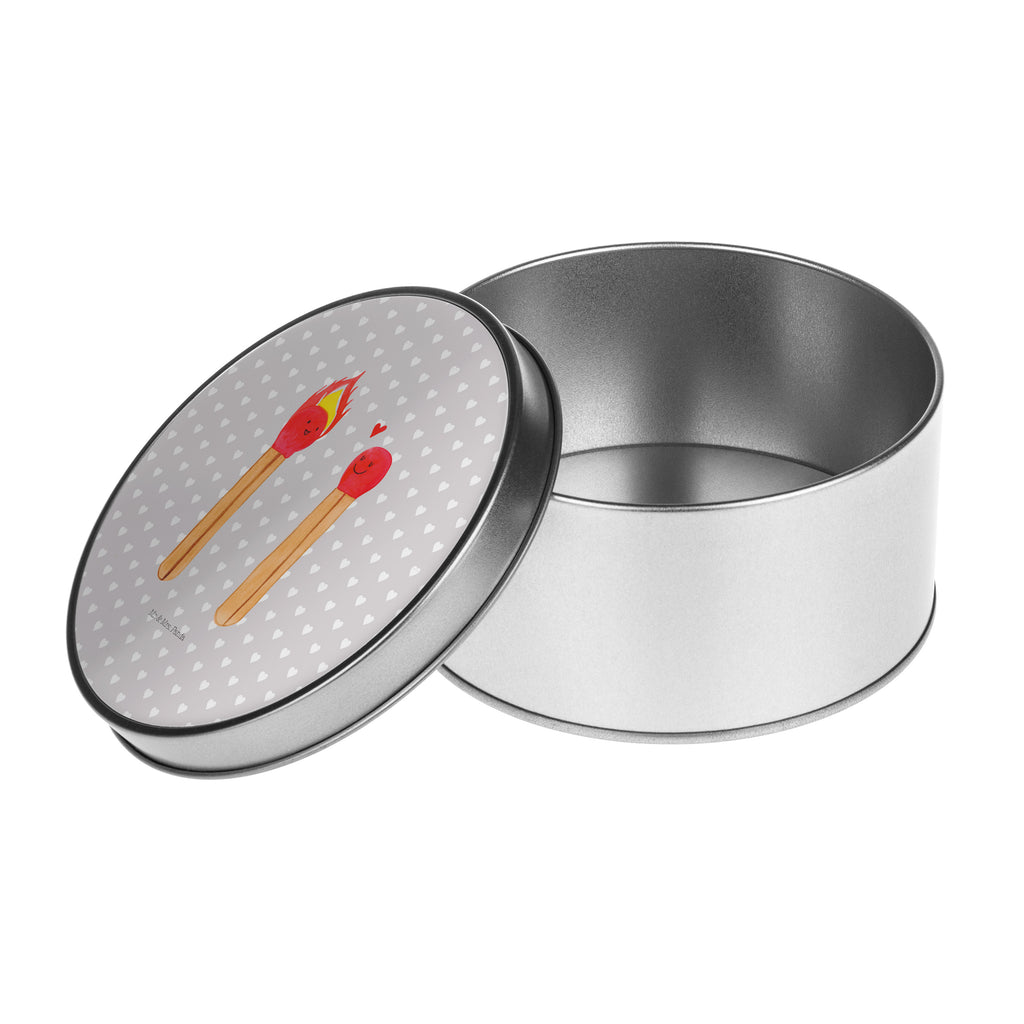 Blechdose rund Streichhölzer Metalldose, Keksdose, Dose, Vorratsdose, Geschenkbox, Liebe, Partner, Freund, Freundin, Ehemann, Ehefrau, Heiraten, Verlobung, Heiratsantrag, Liebesgeschenk, Jahrestag, Hocheitstag, Streichhölzer
