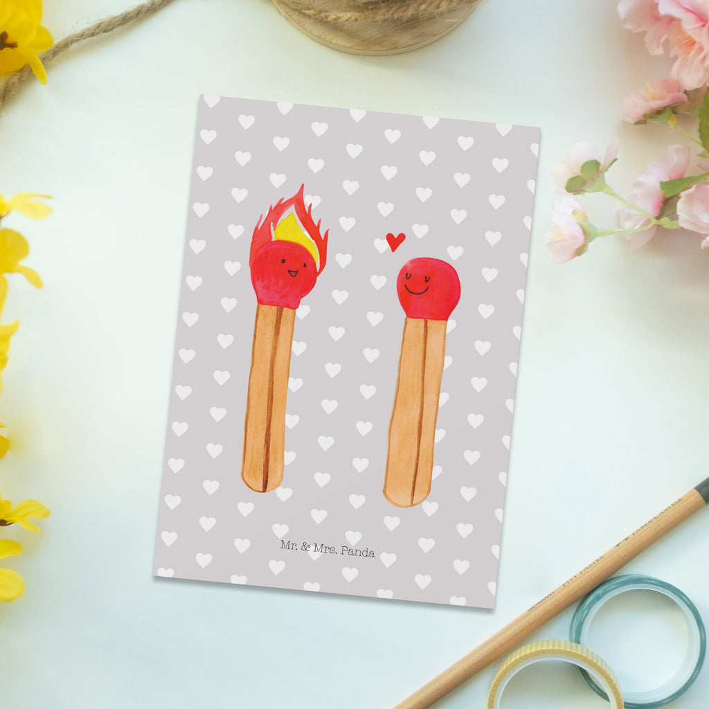 Postkarte Streichhölzer Geschenkkarte, Grußkarte, Karte, Einladung, Ansichtskarte, Geburtstagskarte, Einladungskarte, Liebe, Partner, Freund, Freundin, Ehemann, Ehefrau, Heiraten, Verlobung, Heiratsantrag, Liebesgeschenk, Jahrestag, Hocheitstag, Streichhölzer