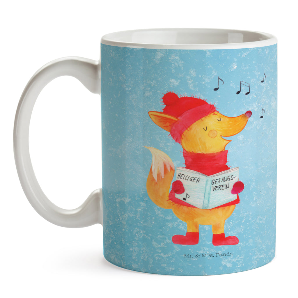 Tasse Fuchs Sänger Fuchs, Füchse, Weihnachten, Heiligabend, Winter, Sänger, Geschenk Sänger, Singen, Weihnachtslieder Becher, Kaffeetasse, Kaffeebecher, Tee, Frühstück, Büro  Winter, Weihnachten, Weihnachtsdeko, Nikolaus, Advent, Heiligabend, Wintermotiv