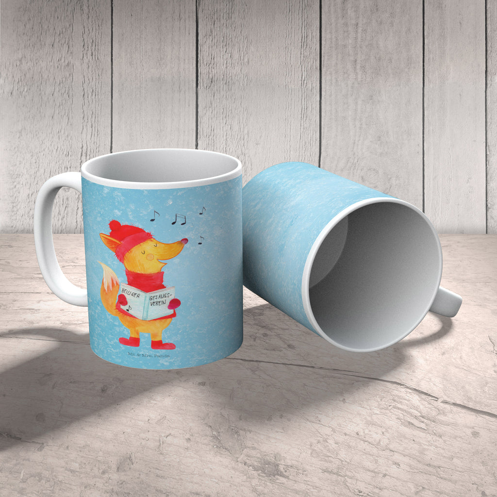 Tasse Fuchs Sänger Fuchs, Füchse, Weihnachten, Heiligabend, Winter, Sänger, Geschenk Sänger, Singen, Weihnachtslieder Becher, Kaffeetasse, Kaffeebecher, Tee, Frühstück, Büro  Winter, Weihnachten, Weihnachtsdeko, Nikolaus, Advent, Heiligabend, Wintermotiv
