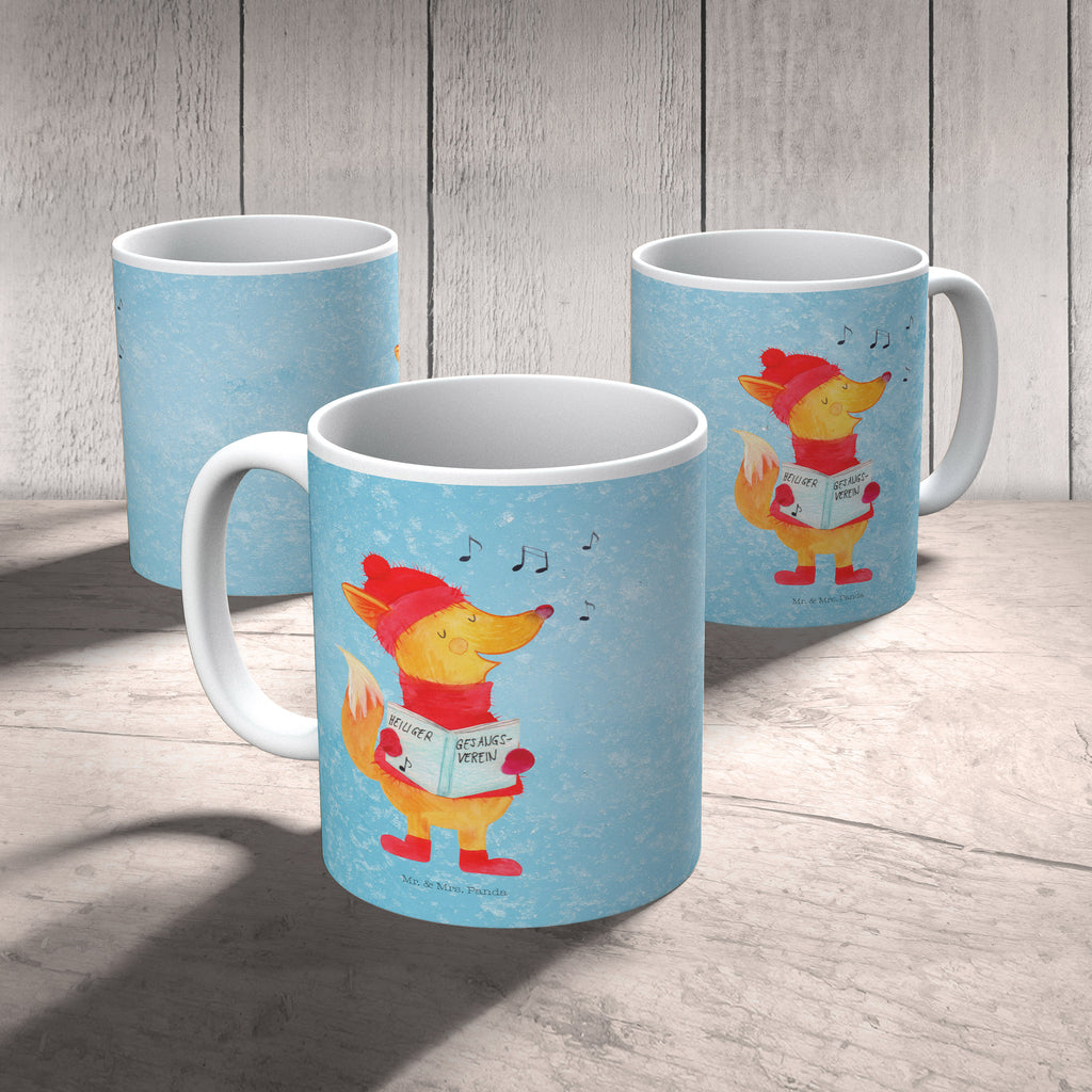Tasse Fuchs Sänger Fuchs, Füchse, Weihnachten, Heiligabend, Winter, Sänger, Geschenk Sänger, Singen, Weihnachtslieder Becher, Kaffeetasse, Kaffeebecher, Tee, Frühstück, Büro  Winter, Weihnachten, Weihnachtsdeko, Nikolaus, Advent, Heiligabend, Wintermotiv
