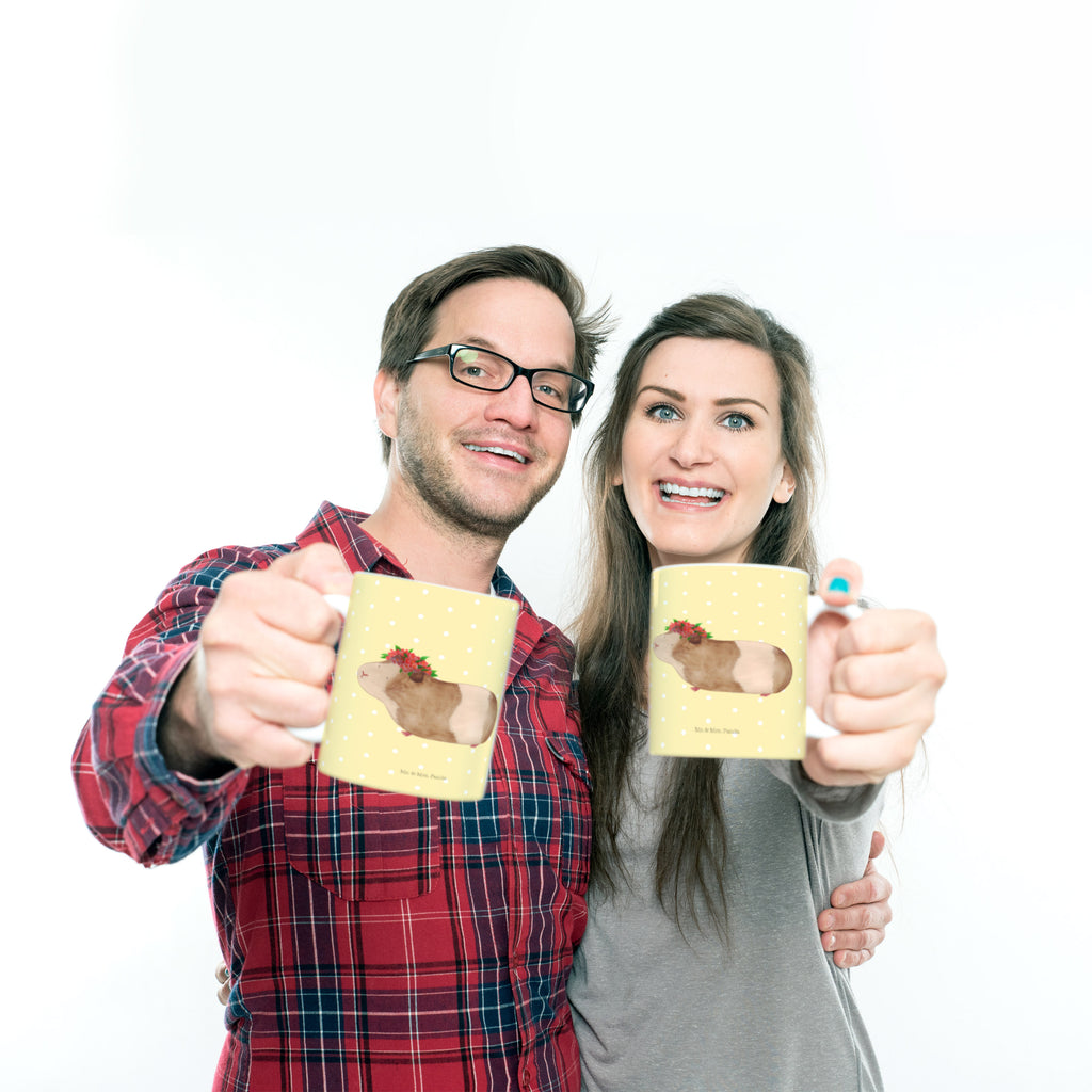 Tasse Meerschweinchen weise Meerschweinchen, Meerie, Meeries, Wunder, Blumenkind, Realität, Spruch, Weisheit, Motivation, Wunderland Becher, Kaffeetasse, Kaffeebecher, Tee, Frühstück, Büro  süße Tiermotive, gute Laune, lustige Sprüche, Tiere