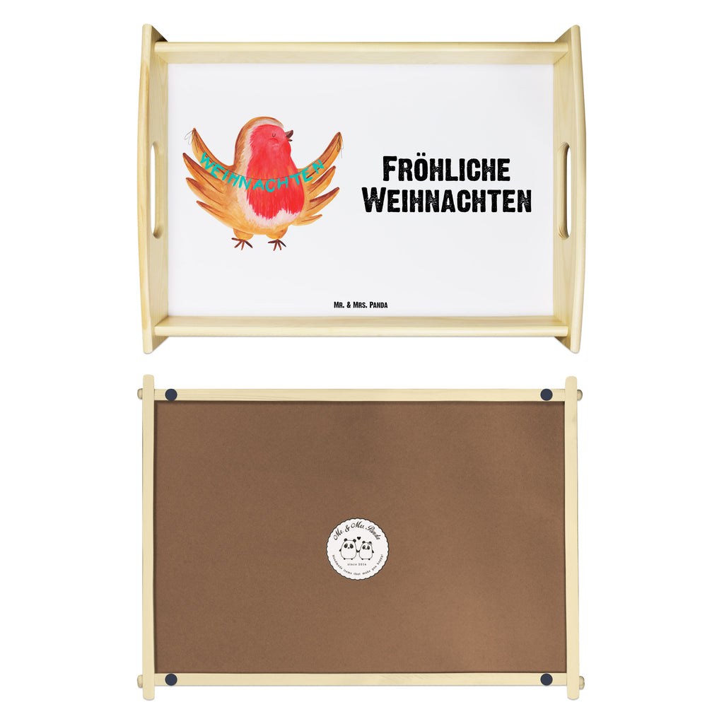 Serviertablett Rotkehlchen Weihnachten Tablett, Holztablett, Küchentablett, Dekotablett, Frühstückstablett, Winter, Weihnachten, Weihnachtsdeko, Nikolaus, Advent, Heiligabend, Wintermotiv, Frohe Weihnachten, Weihnachtsmotiv, Weihnachtsgruß, Vogel, xmas