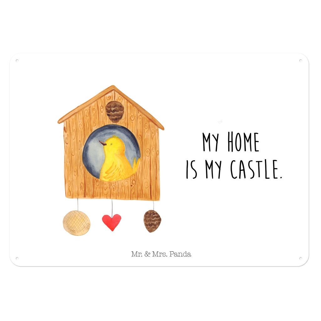 Blechschild Vogelhaus Vogel, Vögel, Vogelhaus, Vogelhäuschen, Home sweet home, Zuhause, Nest, Eigenheim, Familie, Wohnung, Haus, unser Haus, Lieblingsort, Castle Blechschild, Metallschild, Geschenk Schild, Schild, Magnet-Metall-Schild, Deko Schild, Wandschild, Wand-Dekoration, Türschild, Wandschild, Metallschild  süße Tiermotive, gute Laune, lustige Sprüche, Tiere