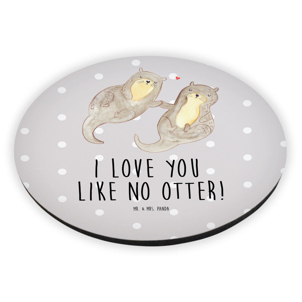 Rund Magnet Otter händchenhaltend Kühlschrankmagnet, Pinnwandmagnet, Souvenir Magnet, Motivmagnete, Dekomagnet, Whiteboard Magnet, Notiz Magnet, Kühlschrank Dekoration, Otter, Fischotter, Seeotter, Otter Seeotter See Otter