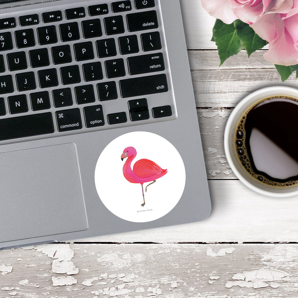 80mm Rund Aufkleber Flamingo classic Sticker, Aufkleber, Etikett, Flamingo, Einzigartig, Selbstliebe, Stolz, ich, für mich, Spruch, Freundin, Freundinnen, Außenseiter, Sohn, Tochter, Geschwister