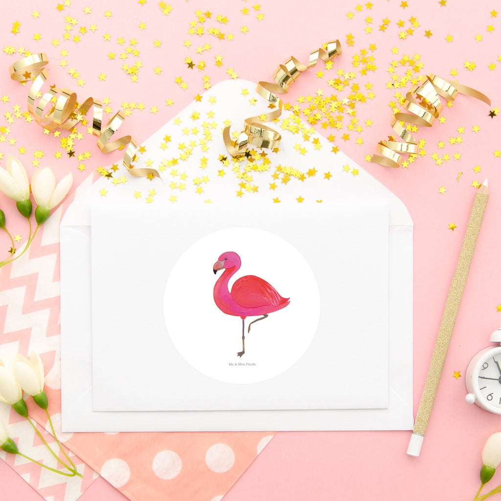 80mm Rund Aufkleber Flamingo classic Sticker, Aufkleber, Etikett, Flamingo, Einzigartig, Selbstliebe, Stolz, ich, für mich, Spruch, Freundin, Freundinnen, Außenseiter, Sohn, Tochter, Geschwister