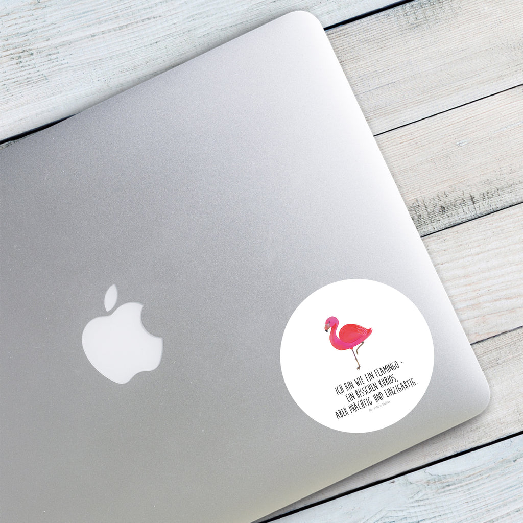 80mm Rund Aufkleber Flamingo classic Sticker, Aufkleber, Etikett, Flamingo, Einzigartig, Selbstliebe, Stolz, ich, für mich, Spruch, Freundin, Freundinnen, Außenseiter, Sohn, Tochter, Geschwister