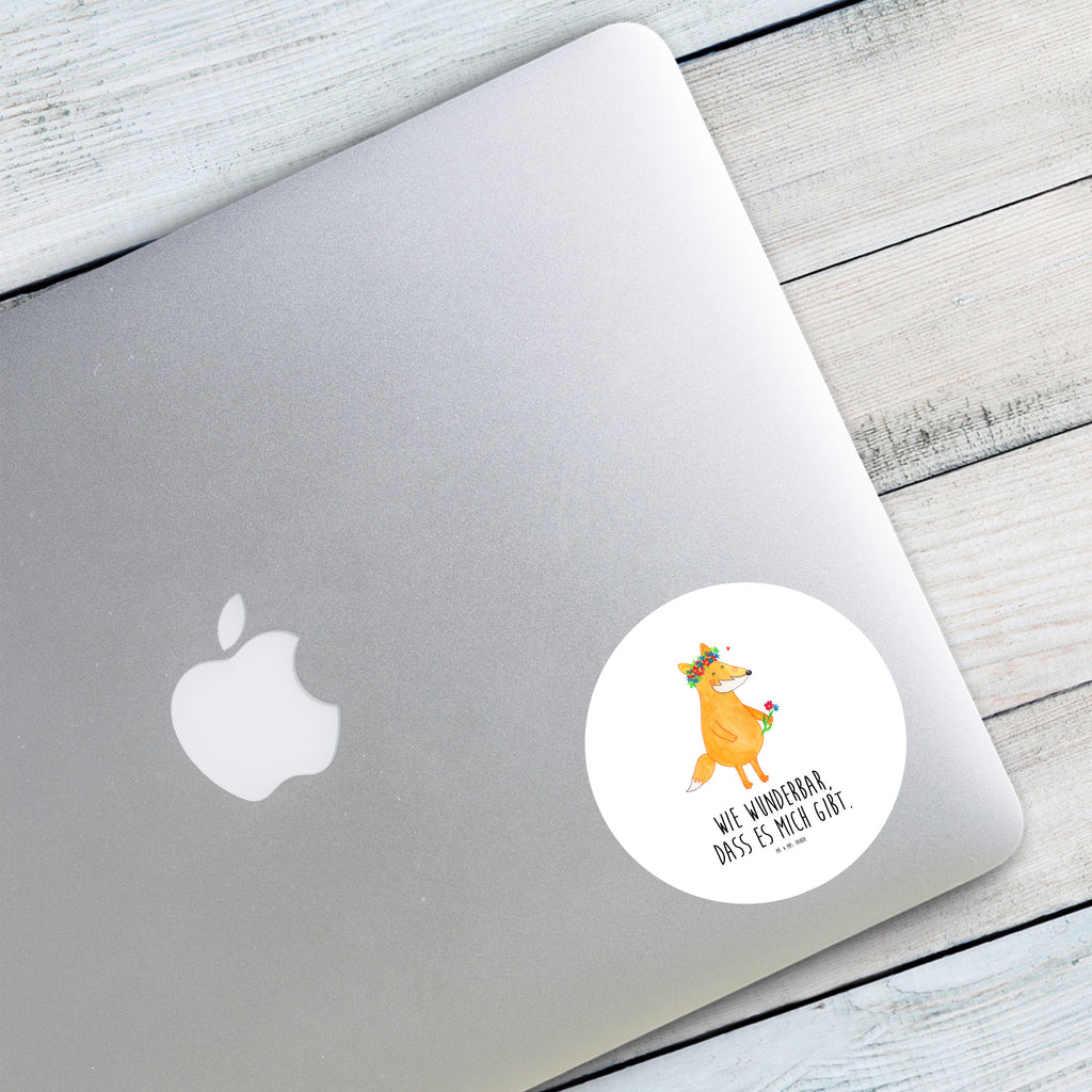 80mm Rund Aufkleber Fuchs Blumenliebe Sticker, Aufkleber, Etikett, Fuchs, Füchse, Fox, Liebe, Freundin, Fuchsmädchen, Blumenmädchen, Freundinnen, Liebesbeweis, Blume, Blumen, Motivation, Freude, ich, mich, Selbstliebe